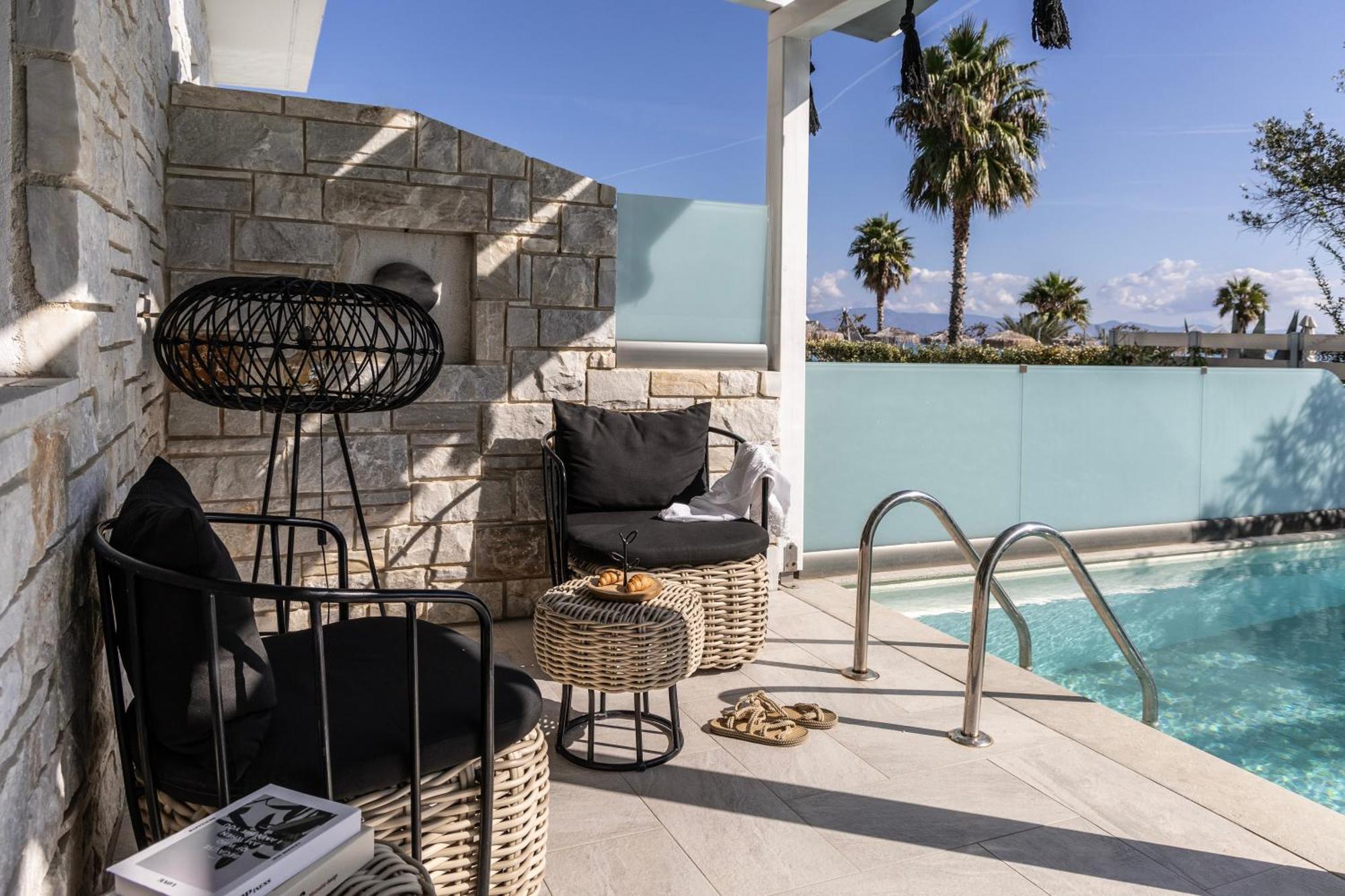 Blue Carpet Luxury Suites Pefkochori Eksteriør billede